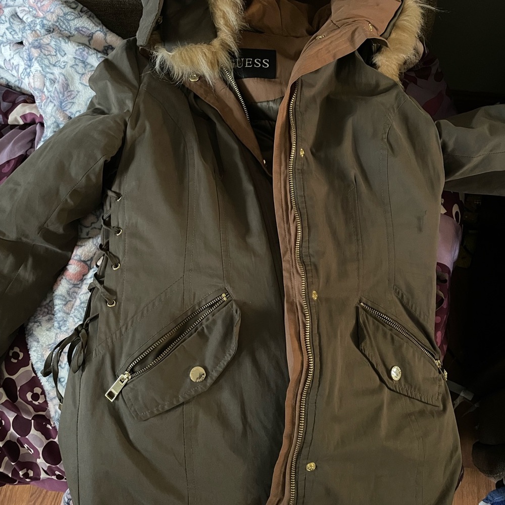 Olive green coat